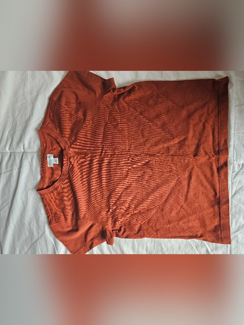 J. Crew Women's Short Sleeve Tee in Burnt Orange